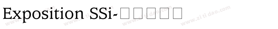Exposition SSi字体转换